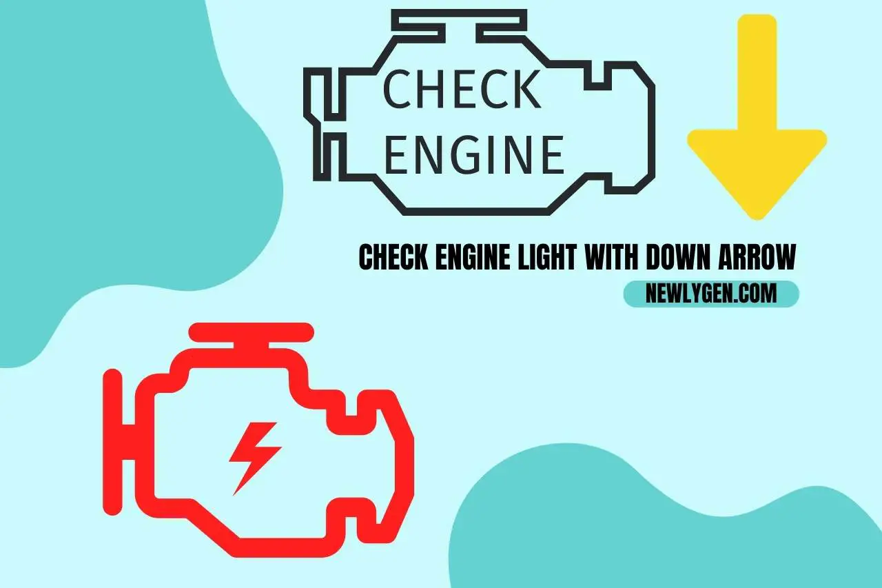 check engine light with down arrow